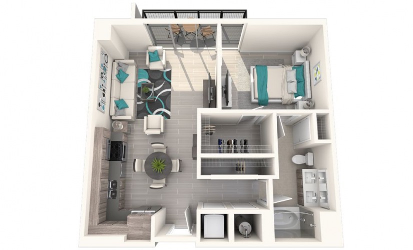 Eve at The District 1 Bedroom 1 Bath