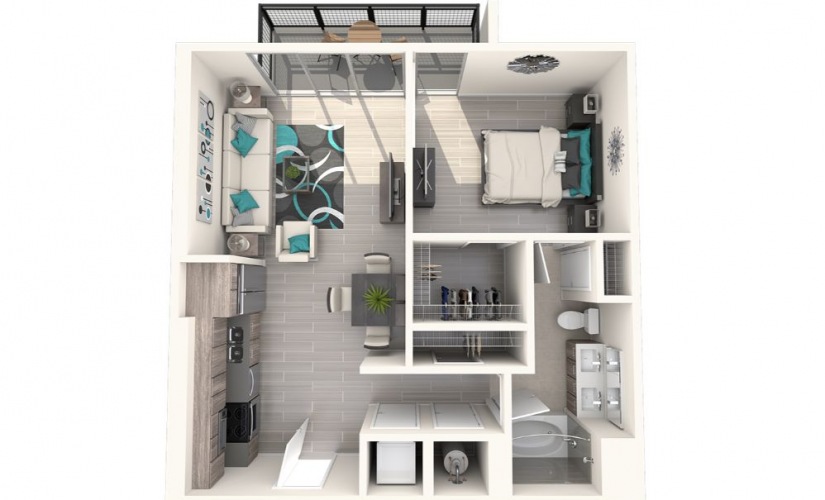 Eve at The District 1 Bedroom 1 Bath 695sqft